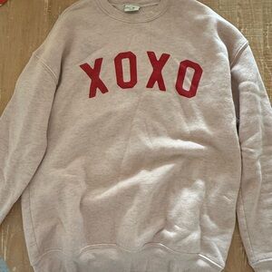 Oat Collective XOXO Long Sleeve Sweatshirt